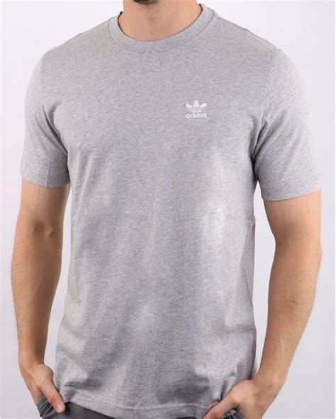 original adidas dark heather grey t shirt|adidas Heather Grey Essential T.